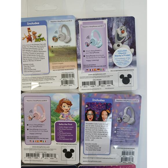 StoryPhones 9 PACK NEW Story Shields Disc Disney Headphones Storytelling SEALED - Picture 8 of 10